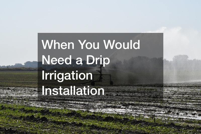 When You Would Need a Drip Irrigation Installation