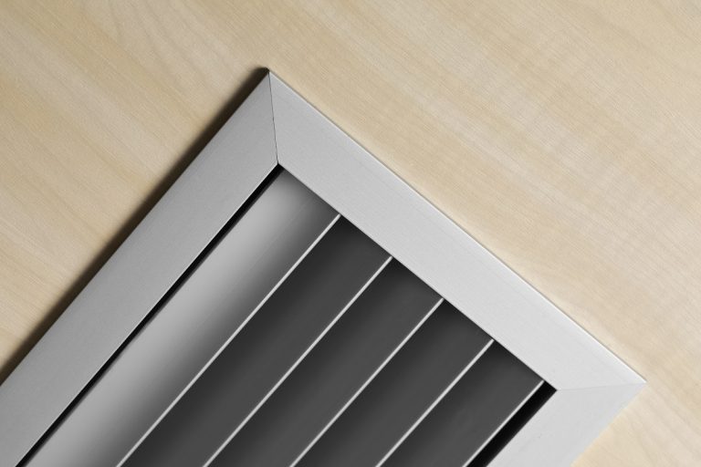 close-up of a ventilation system