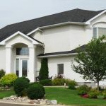 front yard with a well-thought-out landscape design