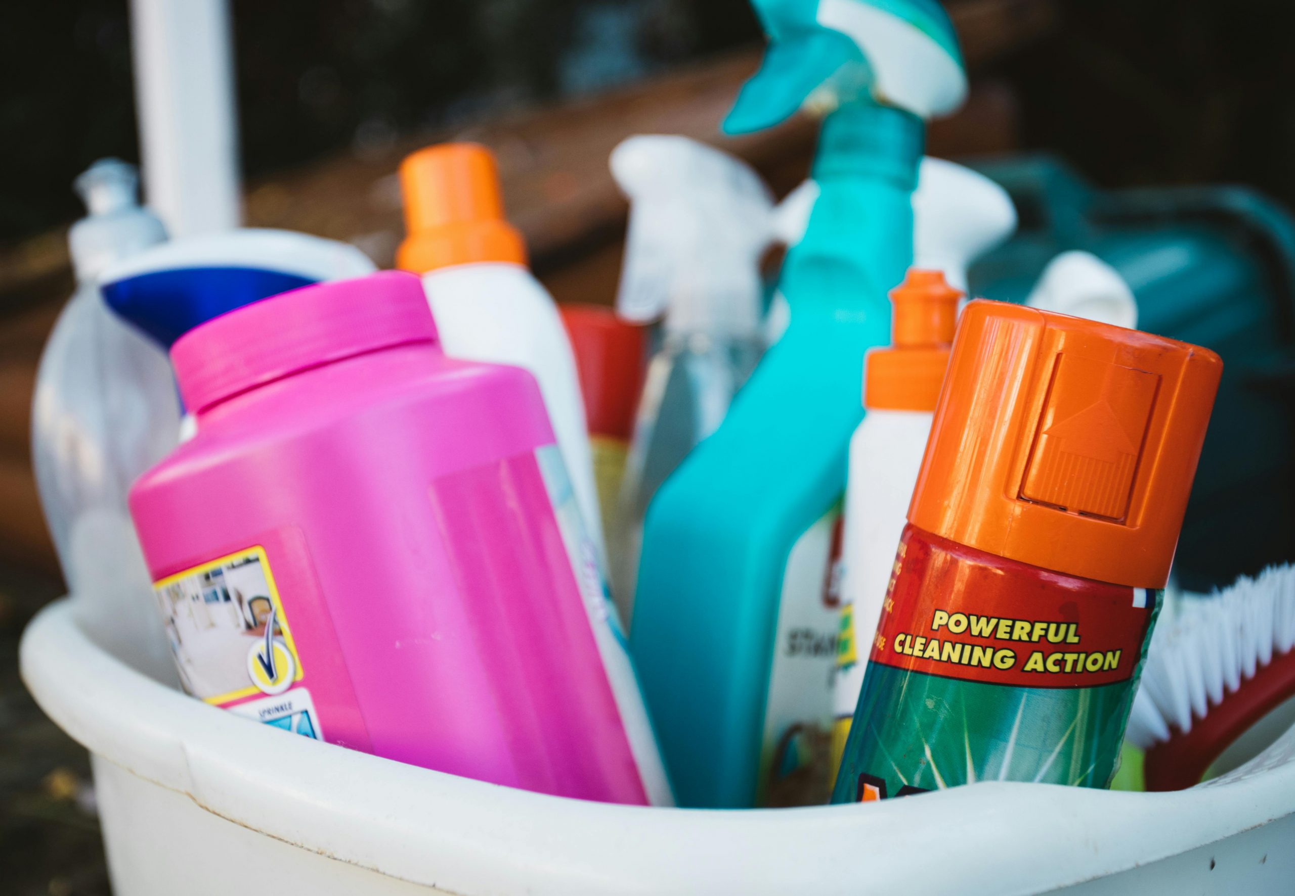 where should cleaning supplies be stored